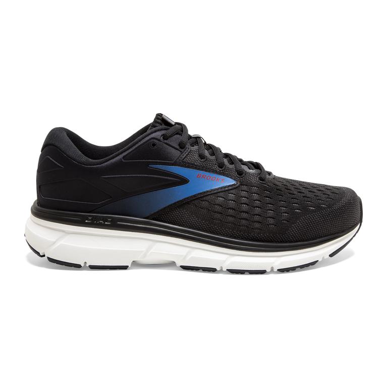 Brooks Mens Dyad 11 Road Running Shoes - Black/Ebony/grey Charcoal/Blue (289561-HRW)